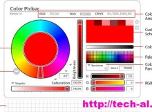 Perzgjedhes ngjyrash, color picker