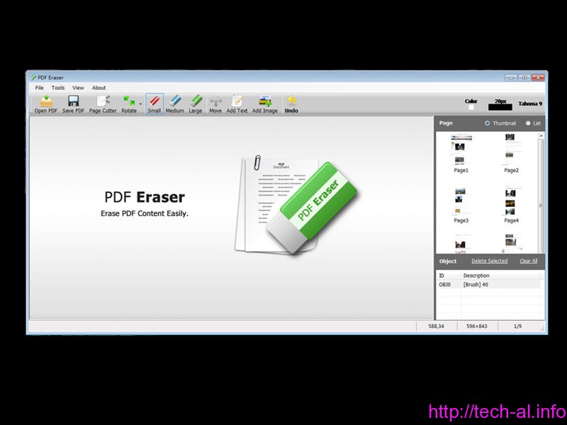 PDF Eraser nje program per perpunimin e dokumenteve PDF
